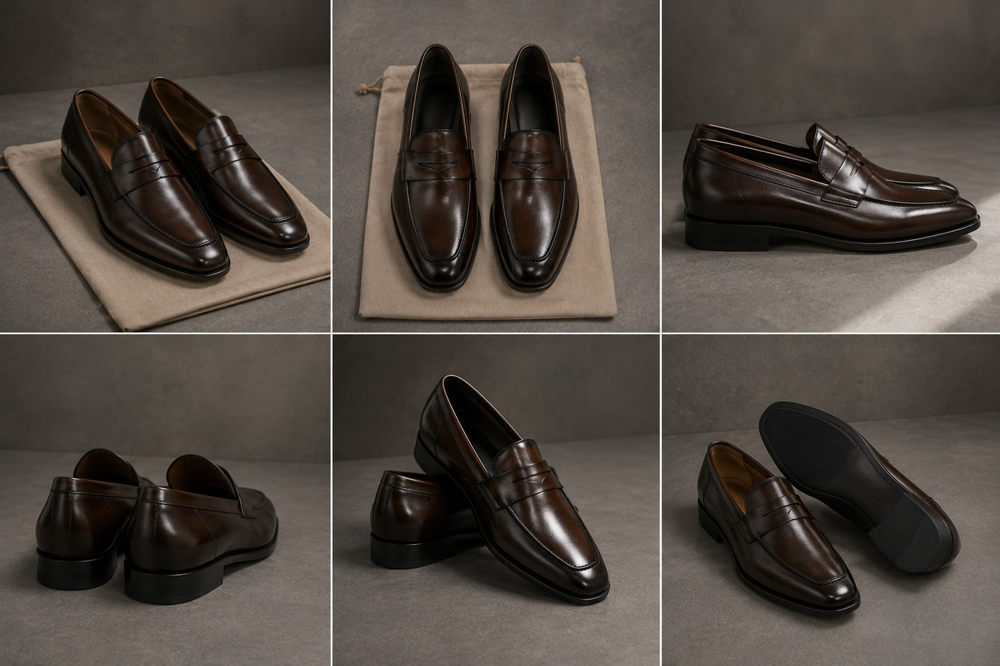 Premium Men’s Penny Moccasins – Luxury Formal Slip-On Loafers