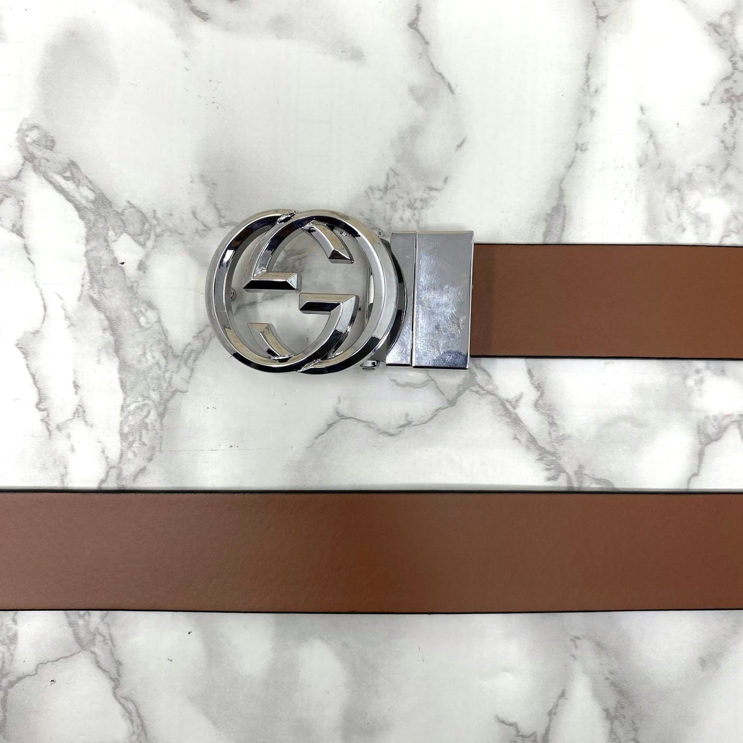 Trendy Round Leather Strap Belt For Men-JonasParamount