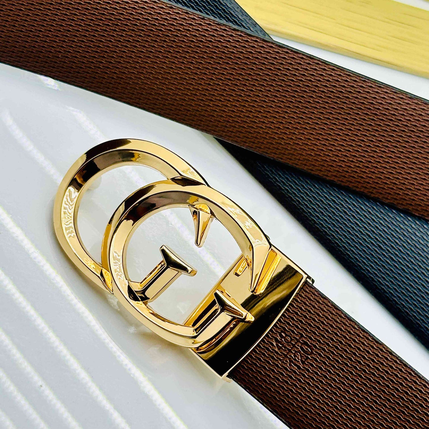 Premium GG Patten Buckle For Men-JonasParamount