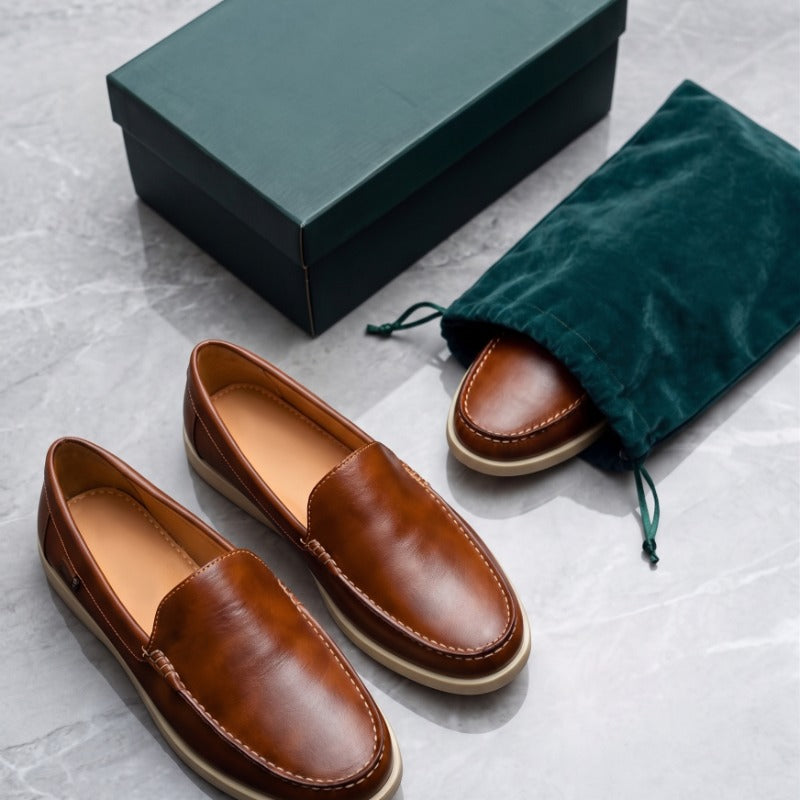 Men's Premium Memory Foam Slip-On Loafers – Lightweight Casual Comfort Shoes with Flexible Sole