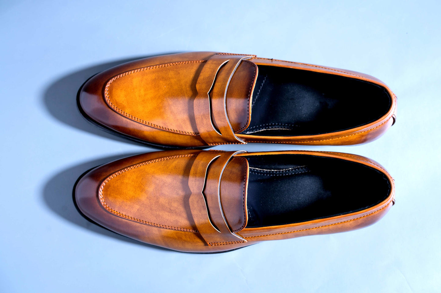 Stylish Men Suede Shoes Fashion Pointed Business And Partywear Leather Slip On Loafer Tan Color-JonasParamount