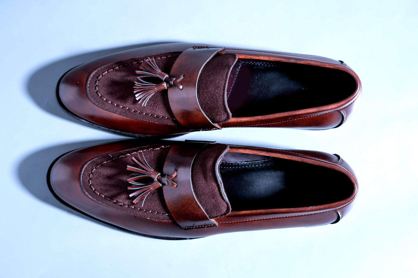 New Arrival Men's Brown Suede Shoes Fashion Pointed Business Leisure Leather Slip On Loafer-JonasParamount