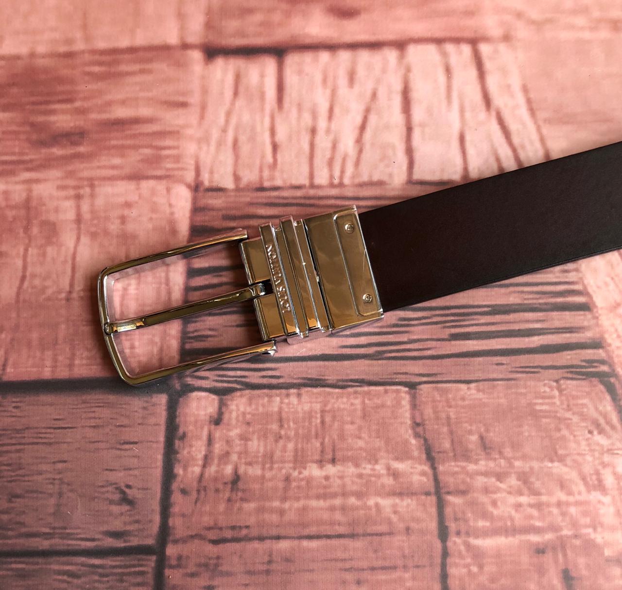 Jack and Jacob Black and Brown Reversible Mens Leather Belts