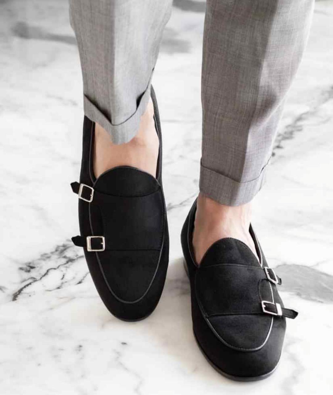 Full Black Classic Mens Luxury Design Party Wear Premium Quality Loafer Shoes-JonasParamount