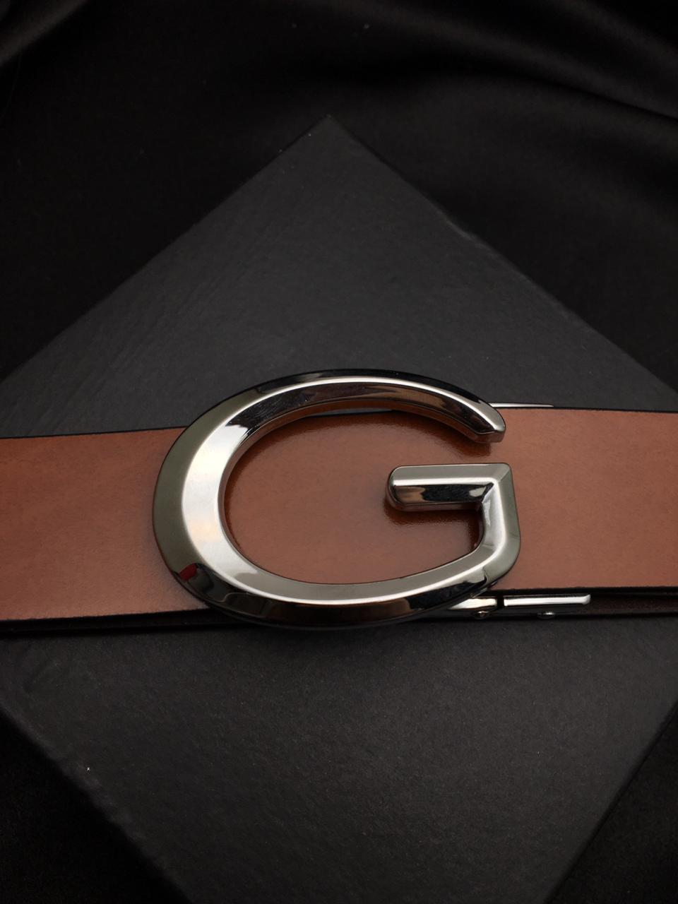 Classic G-Design Buckle High Quality Leather Belts For Men-JonasParamount