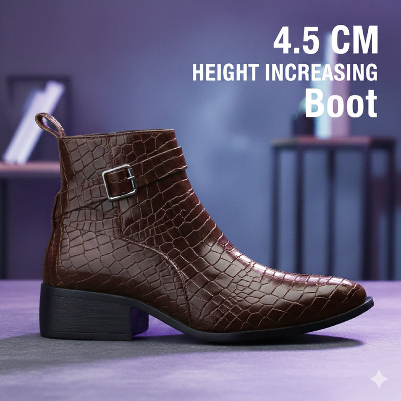 JonasParamount Men’s Brown High Ankle Block Heel Boots