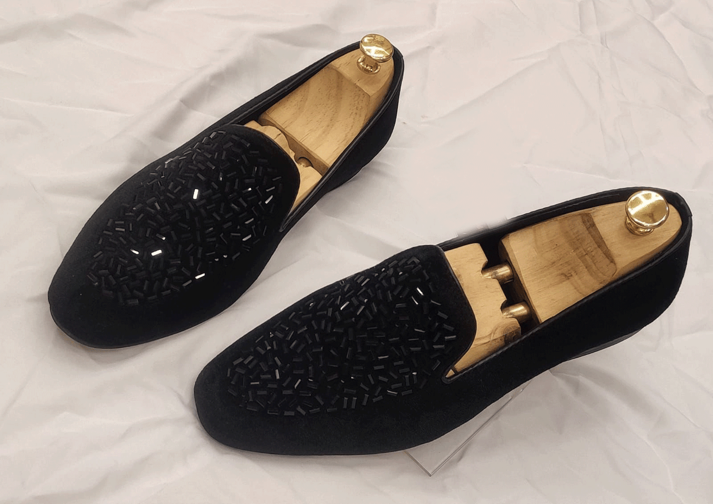 Fashion Wedding Revert Moccasins For Men's High Quality Slip On Flat Loafer-JonasParamount