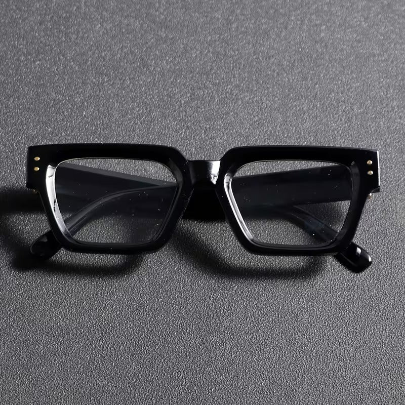 Bold Black Frame Fashion Glasses for Men & Women