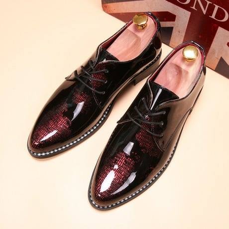 World Map Patent Casual And Party Wear Shoes For Men-JonasParamount