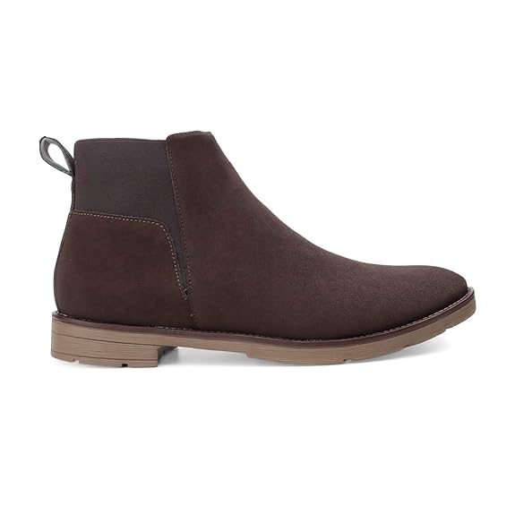 Lightweight Faux Leather Slip-On Ankle Men’s Smart Casual Chelsea Boots