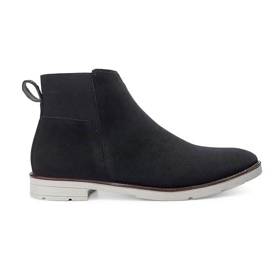 Lightweight Faux Leather Slip-On Ankle Men’s Smart Casual Chelsea Boots