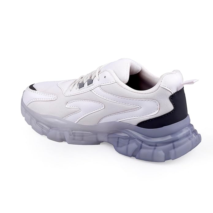 Grey, White Casual Sports Running Shoes JonasParamount