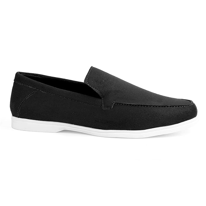 Suede Material Casual Loafer, Moccasin Shoes - JonasParamount