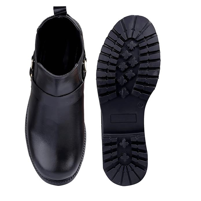 Pu Material Casual Formal Chelsea Slip-on Boot -JonasParamount