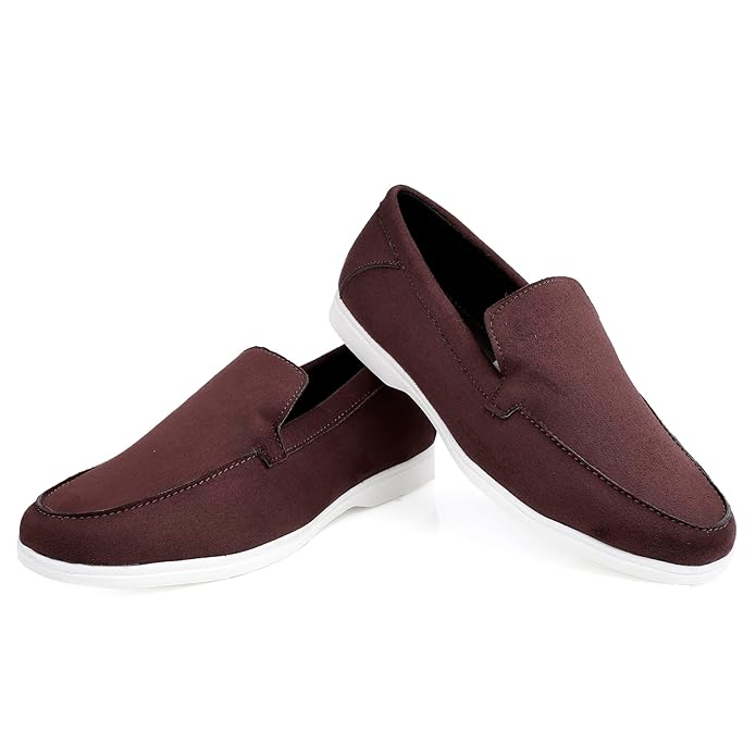Suede Material Casual Loafer, Moccasin Shoes - JonasParamount