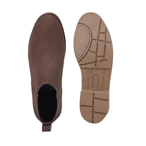 Lightweight Faux Leather Slip-On Ankle Men’s Smart Casual Chelsea Boots