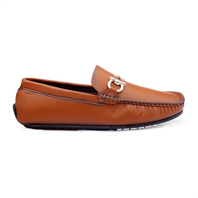 Casual Loafers with Faux Leather Upper and TPR Sole - JonasParamount
