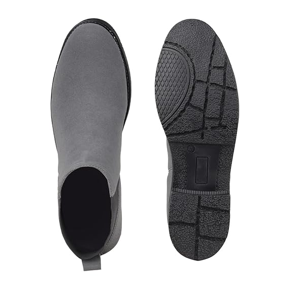 Lightweight Faux Leather Slip-On Ankle Men’s Smart Casual Chelsea Boots