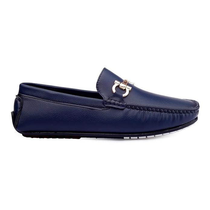 Casual Loafers with Faux Leather Upper and TPR Sole - JonasParamount