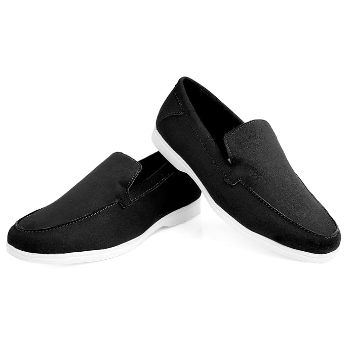 Suede Material Casual Loafer, Moccasin Shoes - JonasParamount