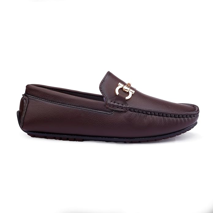 Casual Loafers with Faux Leather Upper and TPR Sole - JonasParamount