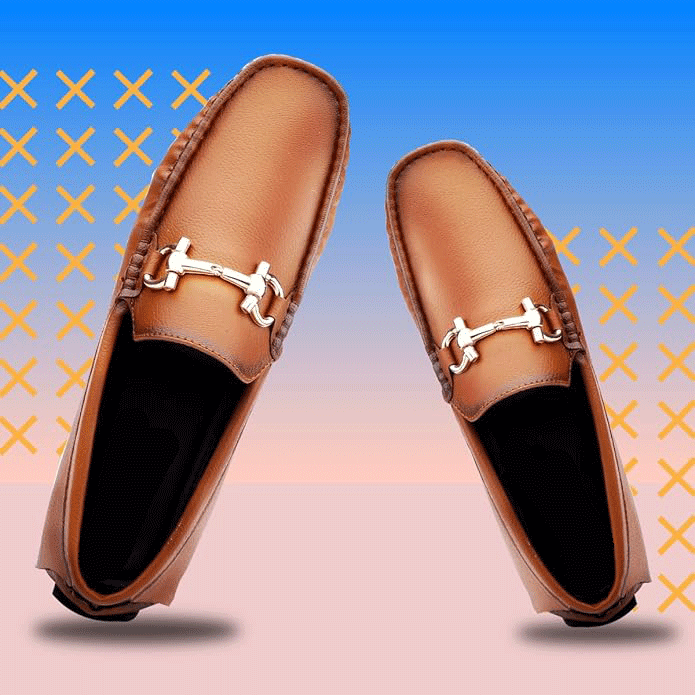 Casual Loafers with Faux Leather Upper and TPR Sole - JonasParamount