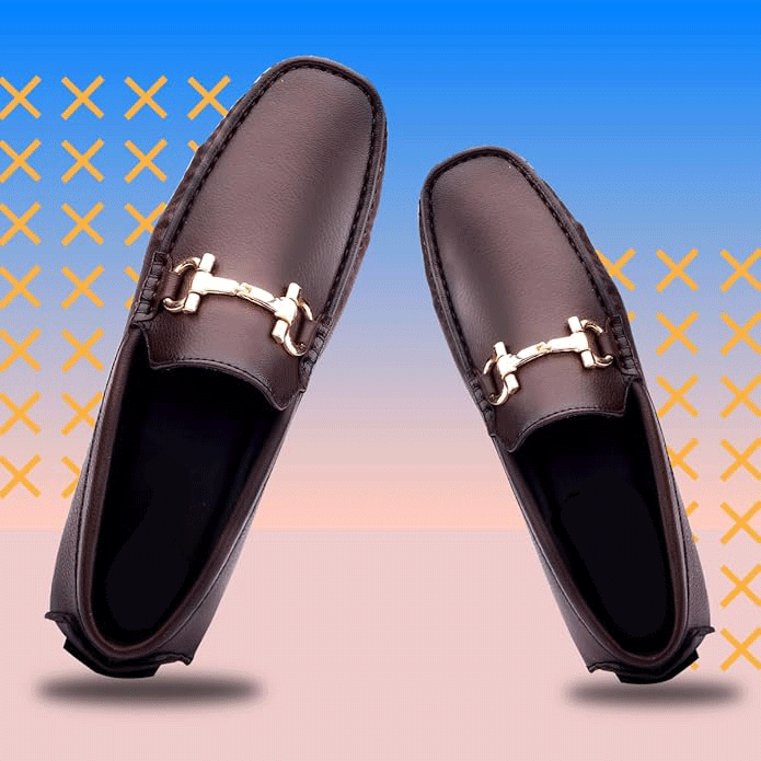 Casual Loafers with Faux Leather Upper and TPR Sole - JonasParamount