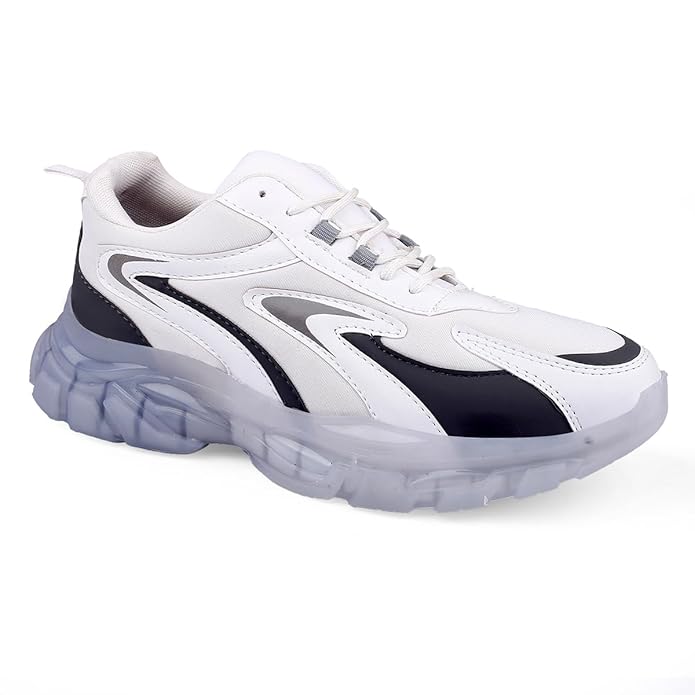 Grey, White Casual Sports Running Shoes JonasParamount