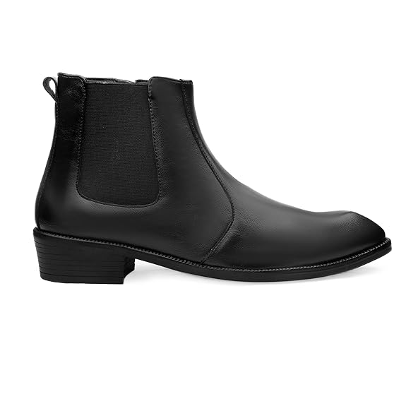 JonasParamount Black Zipper Chelsea Boots