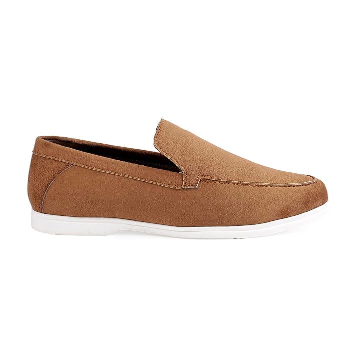 Suede Material Casual Loafer, Moccasin Shoes - JonasParamount