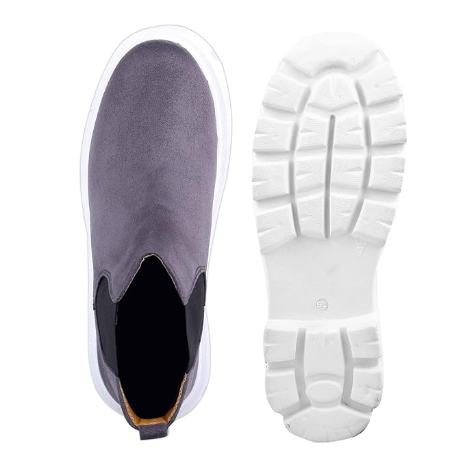 Suede Material Casual Chelsea Slip-On Boot For Men-JonasParamount
