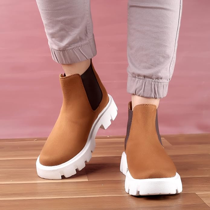 Suede Material Casual Chelsea Slip-On Boot For Men-JonasParamount