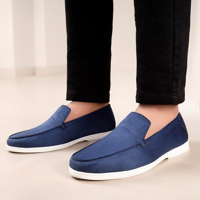 Suede Material Casual Loafer, Moccasin Shoes - JonasParamount
