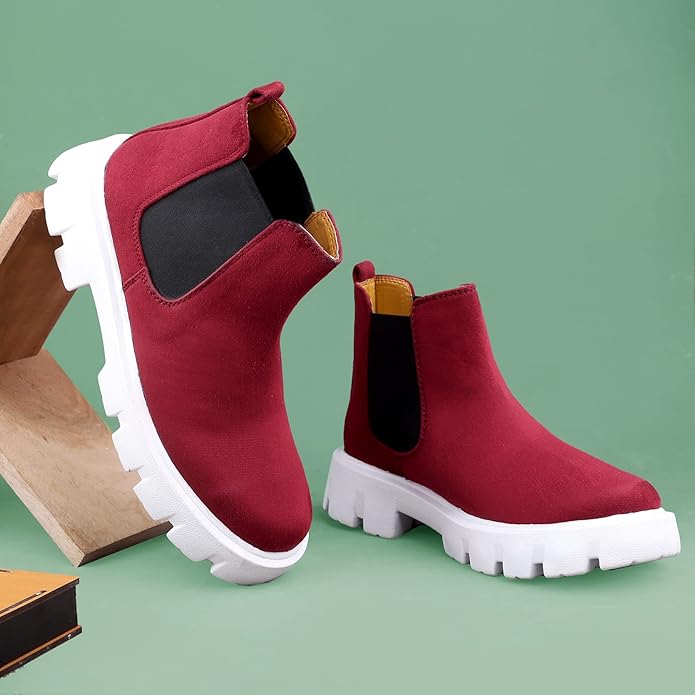 Suede Material Casual Chelsea Slip-On Boot For Men-JonasParamount