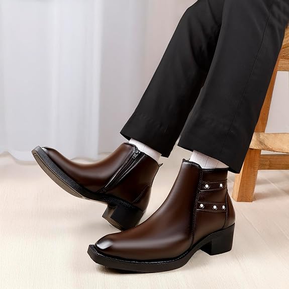 JonasParamount Men’s Strap Detail Ankle Boots