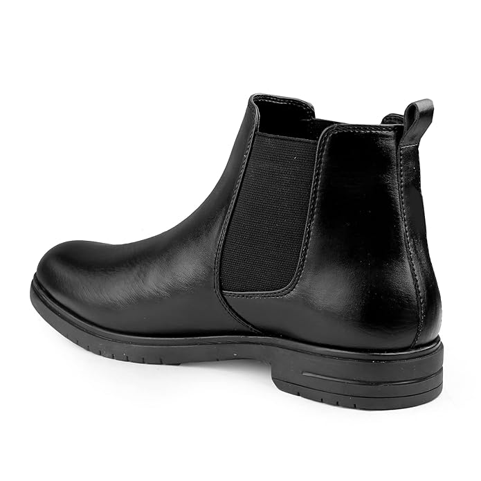 Chelsea Slip On Boots with PU Material -JonasParamount