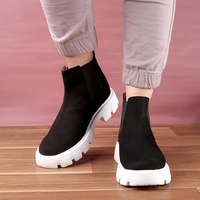 Suede Material Casual Chelsea Slip-On Boot For Men-JonasParamount
