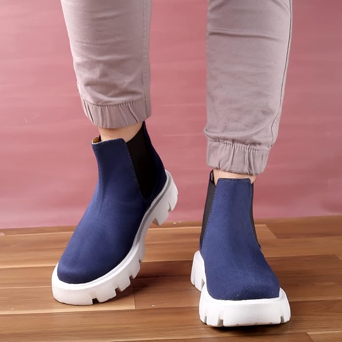 Suede Material Casual Chelsea Slip-On Boot For Men-JonasParamount