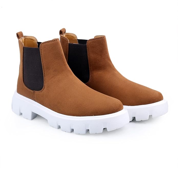 Suede Material Casual Chelsea Slip-On Boot For Men-JonasParamount