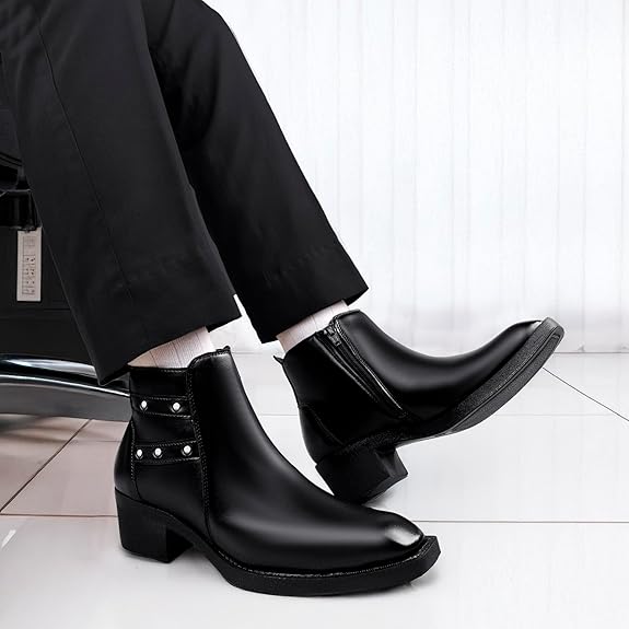 JonasParamount Men’s Strap Detail Ankle Boots