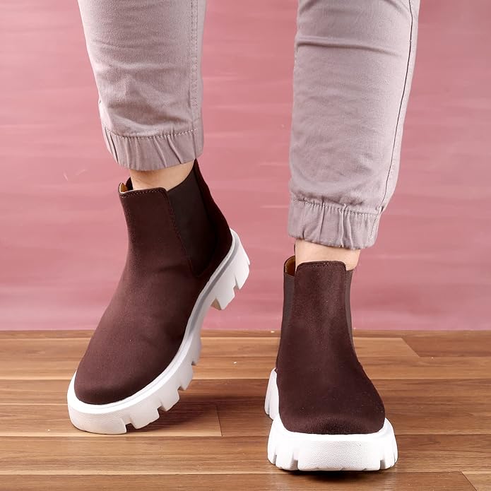 Suede Material Casual Chelsea Slip-On Boot For Men-JonasParamount