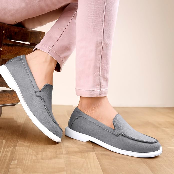 Suede Material Casual Loafer, Moccasin and Slip-On Shoes -JonasParamount