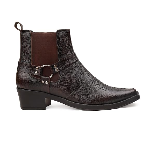 JonasParamount Men’s Brown Buckle Chelsea Boots