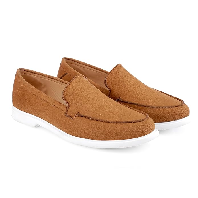 Suede Material Casual Loafer, Moccasin and Slip-On Shoes -JonasParamount