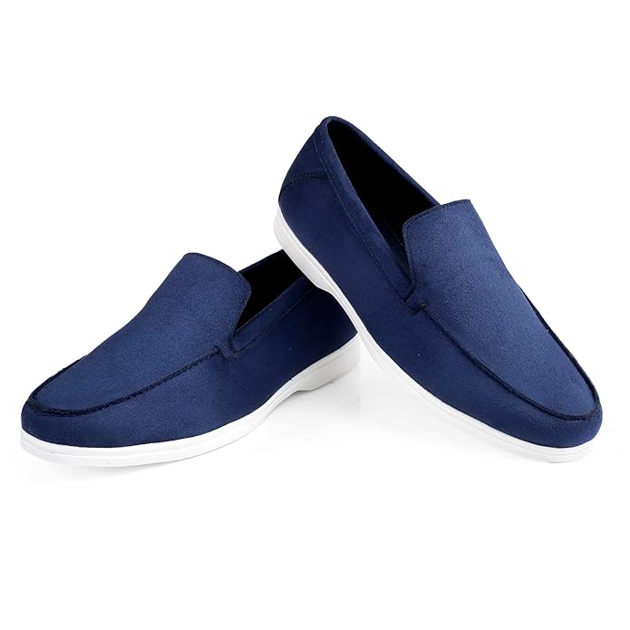 Suede Material Casual Loafer, Moccasin Shoes - JonasParamount