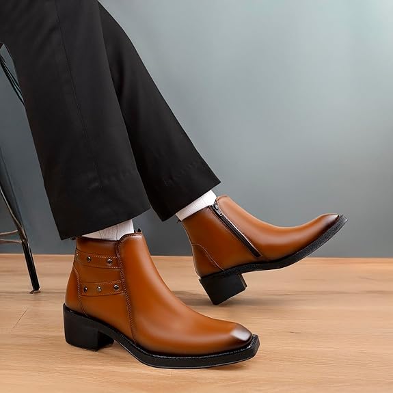 JonasParamount Men’s Strap Detail Ankle Boots