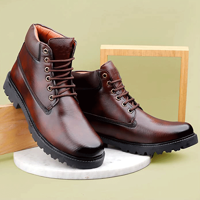 Classy Casual Lace-Up Ankle Boot For Men's-JonasParamount