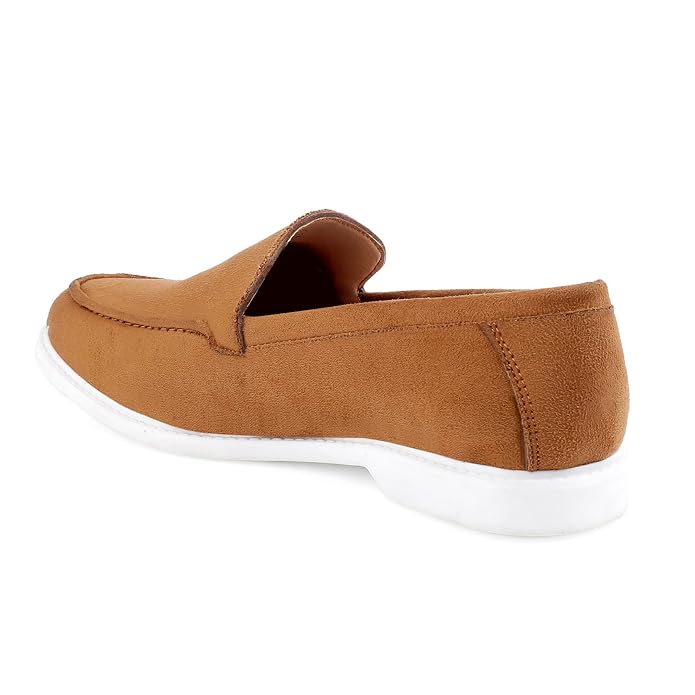 Suede Material Casual Loafer, Moccasin and Slip-On Shoes -JonasParamount