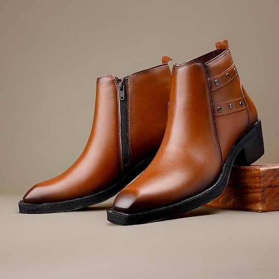 JonasParamount Men’s Strap Detail Ankle Boots