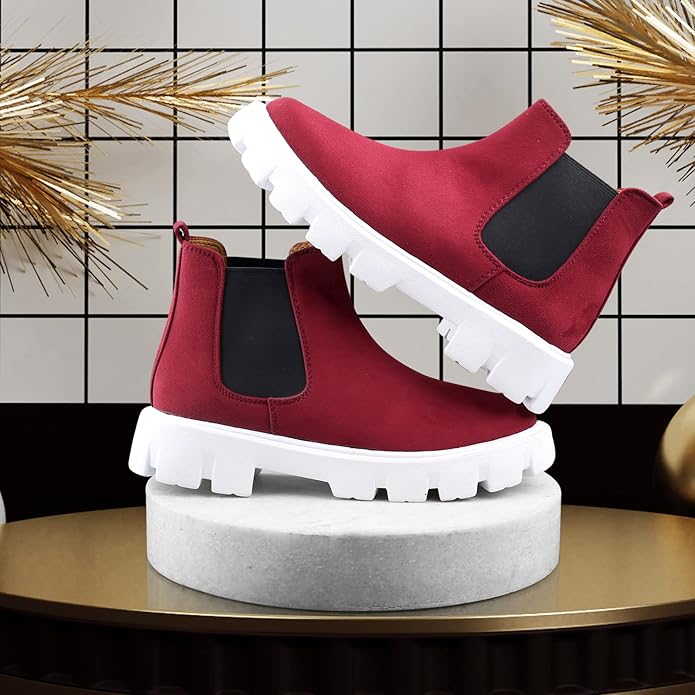 Suede Material Casual Chelsea Slip-On Boot For Men-JonasParamount